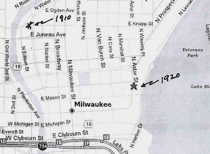 1920 milwaukee map