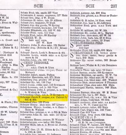 1856 city directory