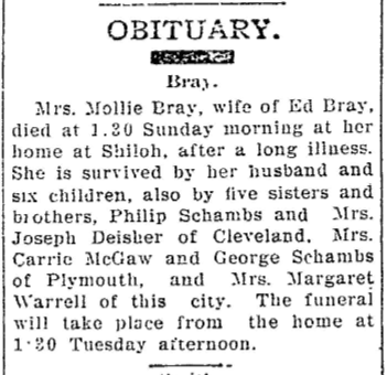 mollie bray obit