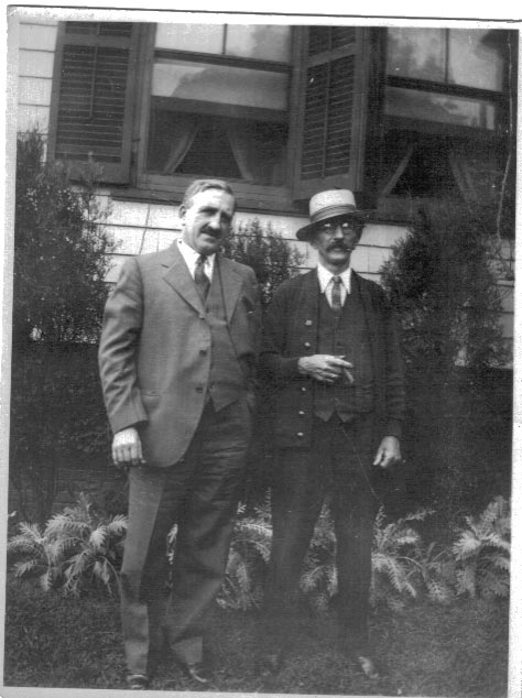 carlo and freddie outside