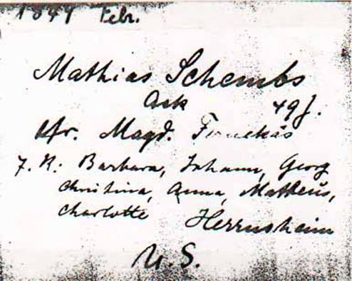 mathias auswanderung