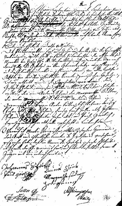 heiratsurkunde andreas 1803