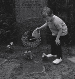 kate at gravesite