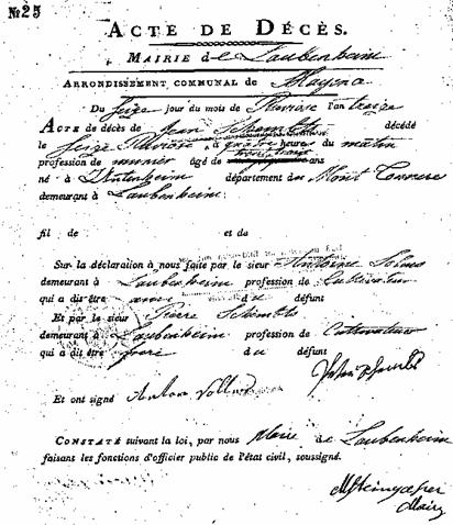 sterbeurkunde johann 1805