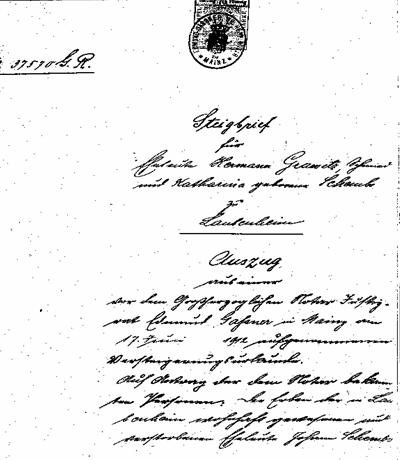 stiegbrief 1912