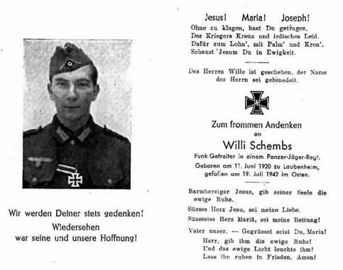 willi zweiten weltkrieg