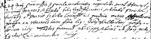 Heiratseintrag 1727