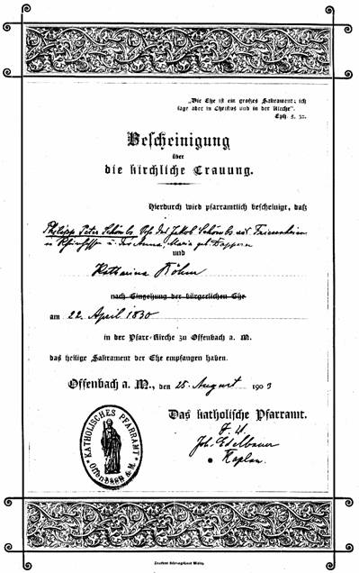 Bescheinigung