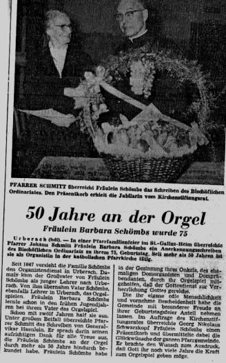 50 jahren an der orgel